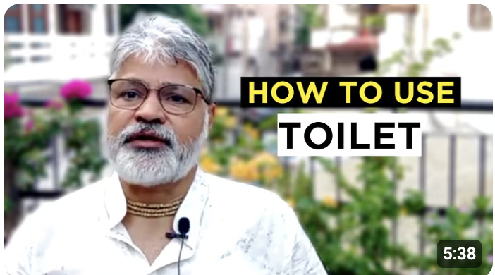 Direction one should face while using toilet!